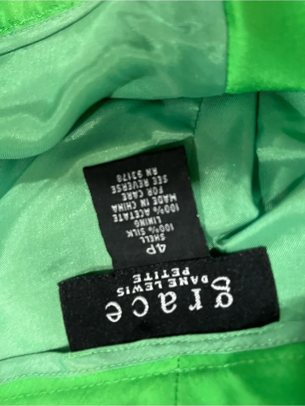 NWT* GRACE Silk Dress Pants*Fully Lined *Zipper*Reef Green Tapered Leg*Size 4